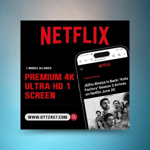 NETFLIX PREMIUM - UHD 4K PLAN