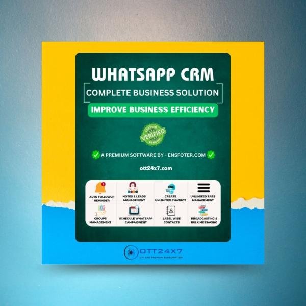 WhatsApp CRM Chrome Extension 1 License