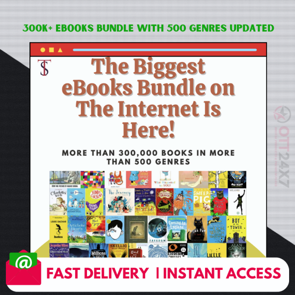 300k+ eBooks Bundle with 500 genres Updated