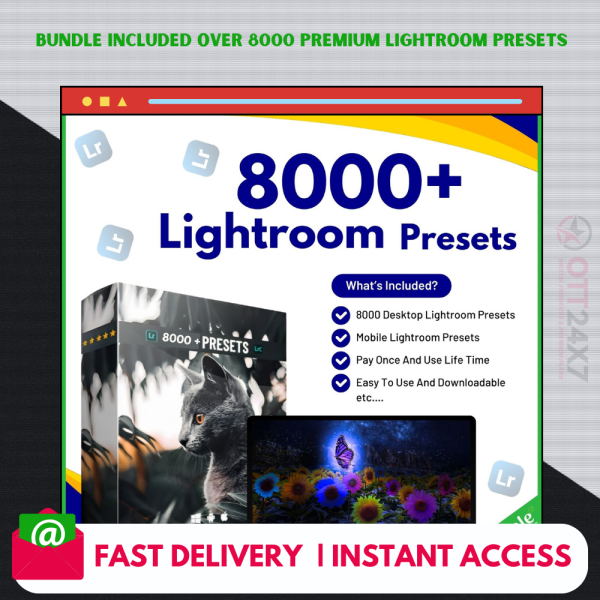 Bundle Included Over 8000 Premium Lightroom Presets