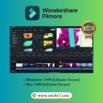 Filmora Video Editing Software Lifetime License 1 PC or MAC