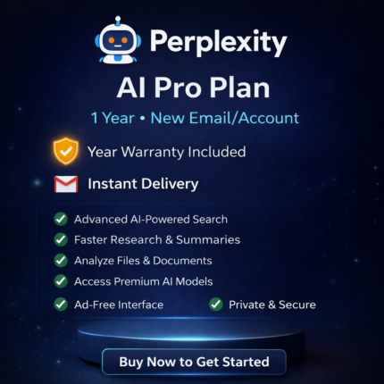 Perplexity Ai pro 1 year Account